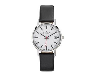 Dugena Herren-Armbanduhr 4460339 Moma, Quarz, Edelstahl, Lederarmband, 3 bar