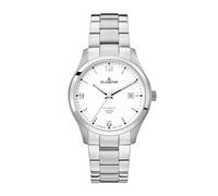 Dugena Herren-Armbanduhr 4460698 Tresor Automatik, weißes Zifferblatt, Edelstahlgehäuse, Saphirglas, Edelstahlarmband, Drückerfaltschließe, 10 bar