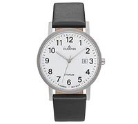 Dugena Quarzuhr »Herren-Armbanduhr 4460999 Novum, Quarz, Titangehäuse, Lederarmband, 5 bar«