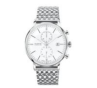 DUGENA Herren Armbanduhr 7090168 Festa Chrono Chronograph, Quarz, Edelstahl, Datumsanzeige, Mineralglas