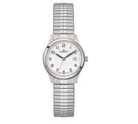 Dugena Herren Armbanduhr Bari Edelstahl 28mm silber