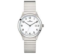 Dugena Herren Armbanduhr Bari Edelstahl 37mm silber