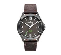 Dugena Herren-Armbanduhr Boston Solar, Quarz, Edelstahl, Saphirglas, Datumsanzeige, wasserdicht, 10 bar, Farbe:Anthrazit
