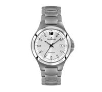 Dugena Herren-Armbanduhr Titan, Quarz, Titangehäuse, Saphirglas, Titanarmband, 5 bar