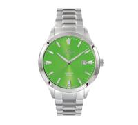 Dugena Herren-Armbanduhr Tresor Master, Quarz, Edelstahl, Saphirglas, wasserdicht, 20 bar, Farbe:Grün