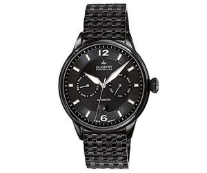 Dugena Herren Automatik-Armbanduhr, Saphirglas, Uhrwerk mit 26 Steinen, Kappa Kalender, Schwarz, 7090305