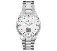 Dugena Herren Funk-Armbanduhr, Saphirglas, Edelstahlarmband, Tresor Funk, Silber, 4460863