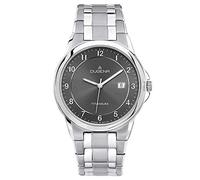 Dugena Herren Quartz-Armbanduhr, Allergikerfreundlich, Quarzwerk, Gent, Silber/Anthrazit, 4460513