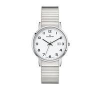 Dugena Herrenuhr 4460751-1 Moma Comfort, Quarz, weißes Zifferblatt, Edelstahl