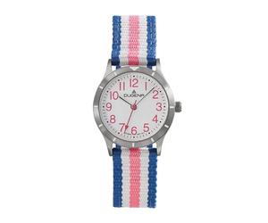 Dugena Kinder-Armbanduhr Adventure Kidz, Quarz, Titan, Mineralglas, wasserdicht, 10 bar, Farbe:Blau/Rosa