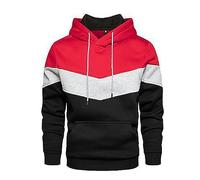 DUHGBNE 3 Euro Artikel Sweatshirts FüR Herren 2023 Und Winter Straße Casual Sport Pullover Lose Seite Naht Farbe Passenden Jugend Mit Kapuze Herren Hoodie Sale