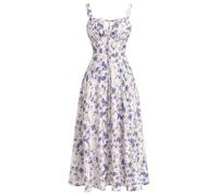 DUHGBNE Cocktailkleider Damen, Abendkleider Elegant Für Hochzeit Boho Maxikleider Sommer Kleid Hochzeitsgast Blumenkleid Elegant Festliche Kleider, Black Friday Angebote