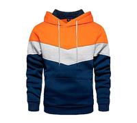 DUHGBNE Herren Tshirt Sale Sweatshirts FüR Herren 2023 Und Winter Straße Casual Sport Pullover Lose Seite Naht Farbe Passenden Jugend Mit Kapuze Sale Bekleidung