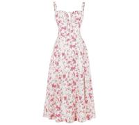 DUHGBNE Jeanskleid Damen, Trachtenkleid Damen, Abendkleider Elegant Für Hochzeit Boho Maxikleider Sommer Kleid Hochzeitsgast Blumenkleid Elegant Festliche Kleider, Meine Bestellungen Anzeigen Deutsch
