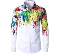 DUHGBNE Monatsabrechnung Anzeigen Sommerhemd Herren Langarm Baumwolle Business Slim Casual Hemd Langarmhemd Glänzend Deals of The Day Women