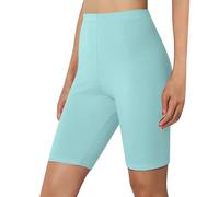 DUHGBNE Radlerhose Damen High Waist Shorts Blickdicht Radlerhose Nahtlose Sporthose Für Yoga Gym