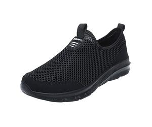 DUHGBNE Sneaker Herren Luftkissen-Wanderschuhe Schuhe Mesh Atmungsaktiv Sandals Air Cushion Slip On Walking Shoes Casual Loafers Schuhe Sportschuhe Turnschuhe Air Cushion Slip On Walking Shoes