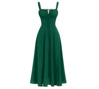 DUHGBNE Sommerkleid Damen Lang, Strandkleid Damen, Abendkleider Elegant Für Hochzeit Boho Maxikleider Sommer Kleid Hochzeitsgast Blumenkleid Elegant Festliche Kleider Leicht Und Luftig