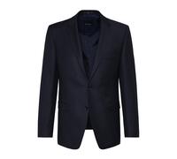 DIGEL Sakko Herren Regular Fit Reverskragen Schurwolle blau, 48