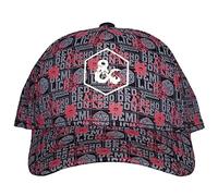 Dungeons and Dragons Baseball Cap All Over print Logo offiziell Schwarz One Size