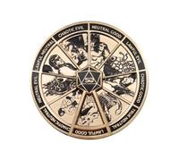 Dungeons & Dragons 50th Anniversary Spinner Pin Badge - Antik Gold Finish Limited Edition D&D Collectible Revers Pin Gift for Fans Officially Licensed Merch