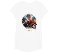 Dungeons & Dragons Darling Astarion Ancunín Vintage Portrait T-Shirt, Mädchen, Weiß, XS