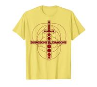 Dungeons & Dragons Dice Sword Logo T-Shirt, Herren, Gelb, S