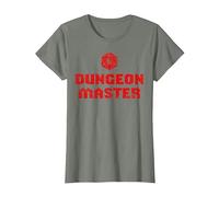Dungeons & Dragons Dungeon Master Logo T-Shirt, Damen, Heidekraut/Armeegrün, XXL