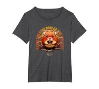 Dungeons & Dragons Go for The Eyes Boo! Go for The Eyes Logo T-Shirt, Damen Große Größen, Anthrazit Meliert, 2X