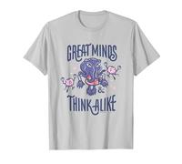 Dungeons & Dragons Great Minds Think Alike Chibi Mind Flayer T-Shirt, Herren, Silber, S