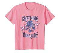 Dungeons & Dragons Great Minds Think Alike Chibi Mind Flayer T-Shirt, Kinder, Rosa, 140