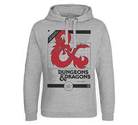 Dungeons & Dragons Offizielles Lizenzprodukt 3 Volume Set Epic Hoodie (Heather Gray), Small