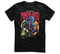Dungeons & Dragons Offizielles Lizenzprodukt Mindflayer Herren-T-Shirt (Schwarz), Large