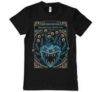 Dungeons & Dragons Offizielles Lizenzprodukt Monsters Manual Herren-T-Shirt (Schwarz), X-Large