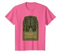 Dungeons & Dragons Tomb of Annihilation Acererak Cover T-Shirt, Kinder, Rosa Meliert, 140