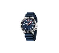 (Dunkelblau) Herrenuhren Luxus Analoguhr mit Datumsanzeige Wasserdicht Silikon Kautschukarmband dunkelblau