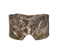 Dunkelbraune Marmorstruktur Luxus, Vollständige Augenabdeckungen, lichtblockierende Augenmaske, Schlafaugen- und Ohrenschützer