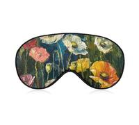 Dunkelgrüne Pflanzen Schlafmaske, lichtblockierende Augenmaske, bequem und weich, Augenabdeckung mit Gummiband, geeignet für Männer und Frauen, geeignet für Reisen/Schlafen