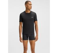Dunkelgrünes T-Shirt mit besticktem Logo (3er-Pack) M