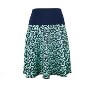 dunkle design Damen Strickrock Jacquard A-Linie 57cm (DE/NL/SE/PL, Numerisch, 40, 42, Regular, Regular, Mint Marine)