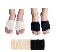 DUNKOING Damen-Socken, offene Zehen, Baumwolle, Peep-Toe, Pantoletten, Sandalen, Socke für Clogs, Flip-Flop, Slipper, Slipper, Socke, Größe 38-42, 3beige2black
