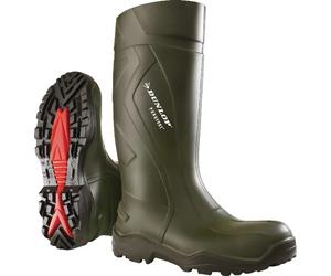 Dunlop - C7629334950 - Gruene Sicherheitsstiefel, Klasse S5, Groesse 14, Gummistiefel Purofort® Dunlop