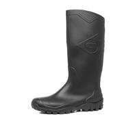 DUNLOP Dane schwarz und grün PVC Unisex-Erwachsene Halbschaft Gummistiefel - 42 - K600011