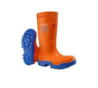 Dunlop Sicherheitsgummistiefel FieldPRO Thermo+ S5 SRC CE Blau/Orange Gr.48