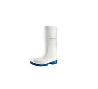 DUNLOP FoodPro Purofort Multigrip - Arbeitsstiefel für Herren und Damen - Wasserdicht mit Stahlkappe - Isoliert/gefuttert - Chemikalienbestandig & Rutschfest - Blau/Weiß - Größe 36-49