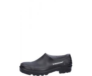 Dunlop Gummischuh der schwarze unisex Sommer-Gummistiefel in Schuhhöhe mit gummiertem Futter 47