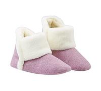 Dunlop Hausschuhe Damen, Winter Pantoffeln Frauen mit Kunstfell, Weiche Filzpantoffeln Damen mit Gedächtnis Schaum, Geschenke für Frauen (38 EU, Rosa, numeric_38)