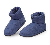 DUNLOP Hausschuhe Herren Warm, Hüttenschuhe Herren mit Memory Foam und fester Sohle (43 EU, Marineblau, numeric_43)