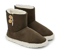 Dunlop Herren Hausschuhe Stiefel Bequem Pantoffeln Anti Rutsch Slipper, Khaki, Gr.- 42 EU