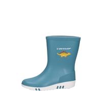 DUNLOP Mini Kinder Gummistiefel - 100% wasserdicht, Regenstiefel für Kinder; Mädchen & Jungen - Blau - Grosse 20-30